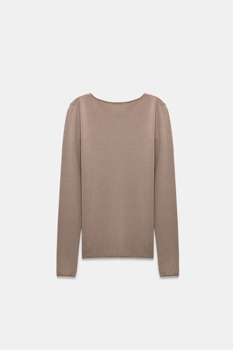 Dames Ribbels Boothals Slim-fit Trui - Image 2