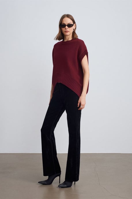 Oversized Geribbelde Trui Vest - Image 4