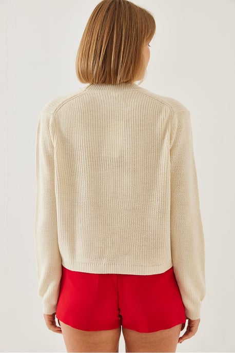 Broderad Crew Neck Stickad Tröja - Image 2