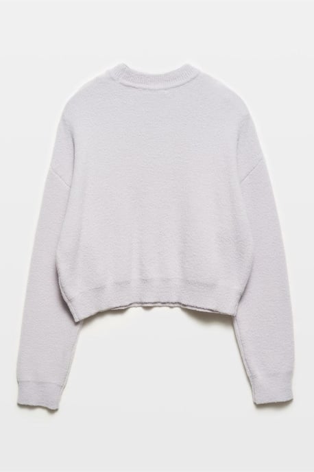 Dam Solid Relaxed Crew Neck Tröja - Image 2