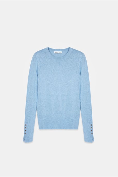 Slim Fit Geribbelde Ronde Hals Trui - Image 5