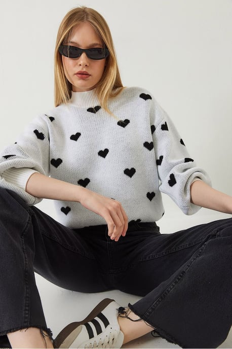 Hartpatroon Crewneck Relaxed Fit Trui - Image 2