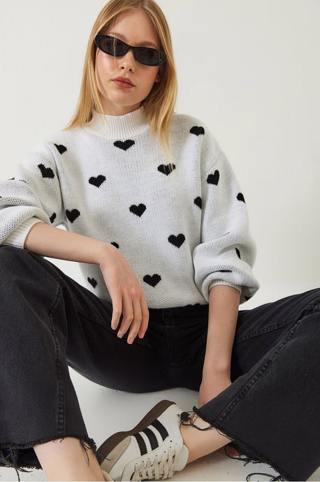 Hartpatroon Crewneck Relaxed Fit Trui - Image 3