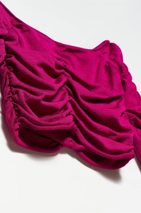 Kvinnors ribbad off-shoulder kort tröja - Image 3