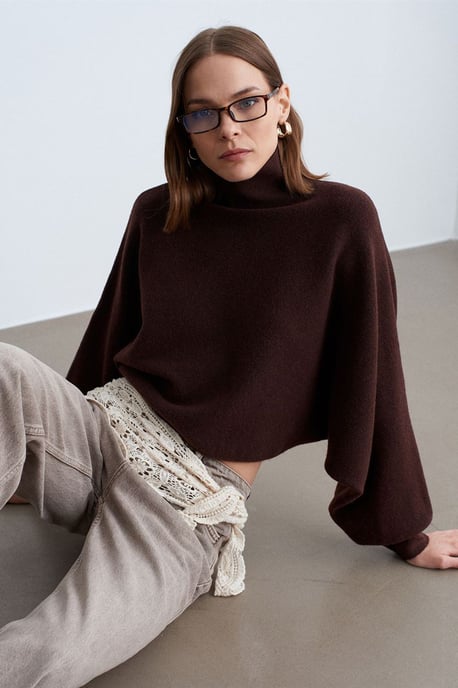 Dames Oversized Korte Coltrui - Image 2