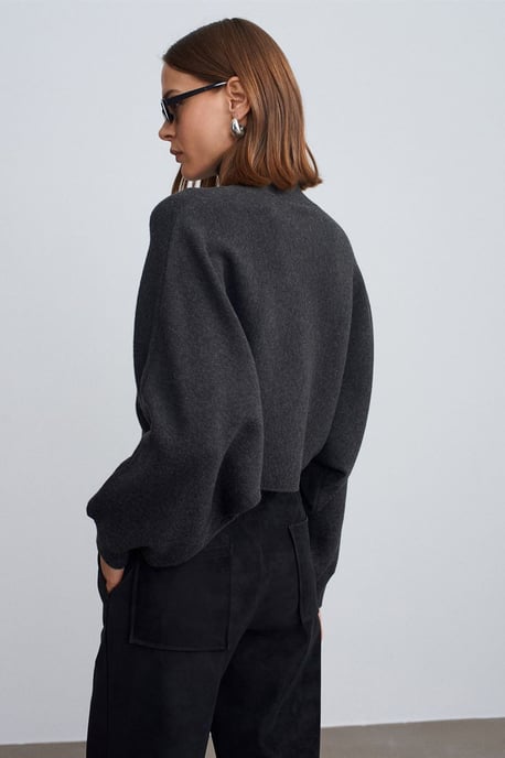 Dames Oversized Cropped Coltrui - Image 2