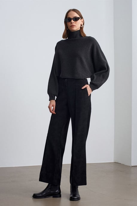 Dames Oversized Cropped Coltrui - Image 4