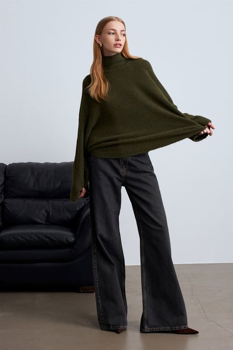 Oversized Geribbelde Coltrui - Image 4