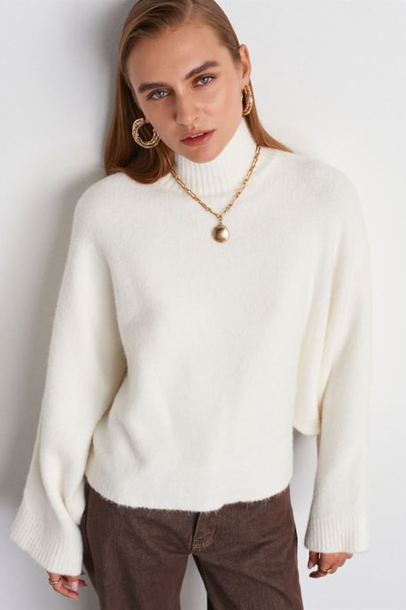 Oversized Geribbelde Coltrui - Image 3
