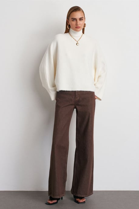 Oversized Geribbelde Coltrui - Image 5