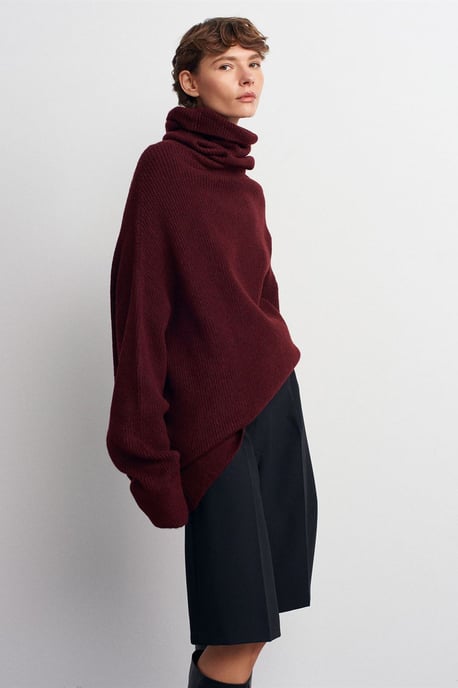 Oversized Geribbelde Coltrui - Image 3