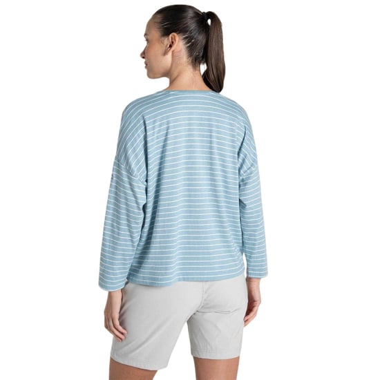 Craghoppers Dam/Lady Kielder T-shirt med droppande axel (Himmelblått) - Image 3