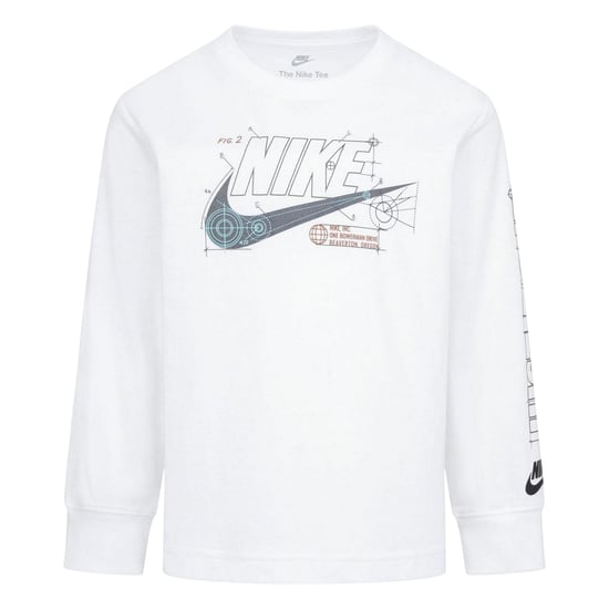 Nike Dames/Dames Blueprint T-shirt met lange mouwen (Wit) - Image 1