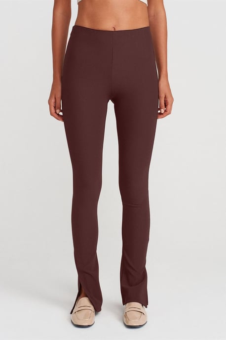 Hoge taille flare leggings met uitsnijding - Image 4