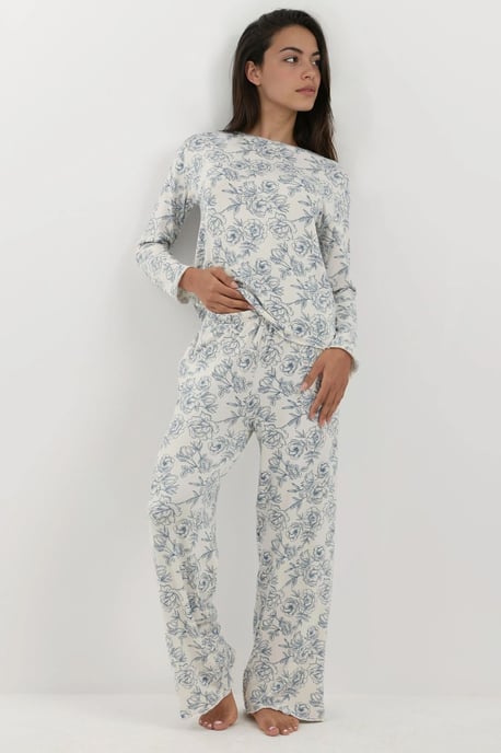 Mjuk Beröring Avslappnad Passform Pyjamas Set - Image 2