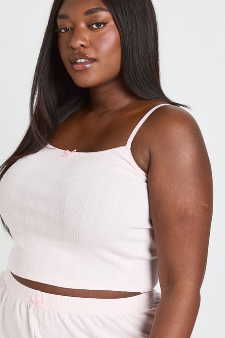Plus Pointelle Cami Pyjama Top - Image 4