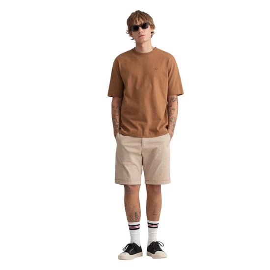 Gant Heren Sun Faded Relaxed Fit Cargo Shorts (Zand) - Image 4