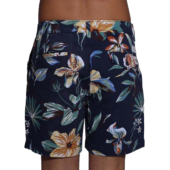 Levis Heren Authentic Nepenthe denim short met tropisch bloemenpatroon (Marine Bloemen) - Image 2