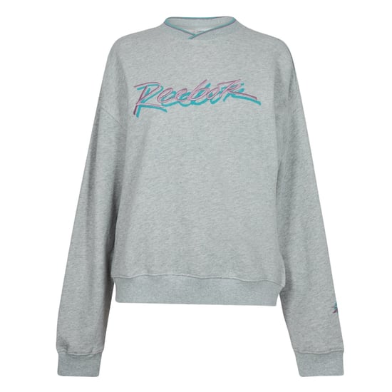 Reebok Kvinnor/Damer Crop Sweatshirt (Ljusgrått ljummet) - Image 1