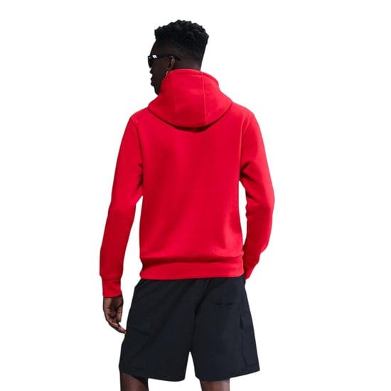 Nike Mens Club Fleece Pullover Hoodie (Uni Röd) - Image 3