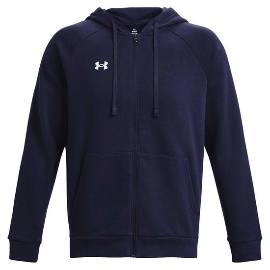 Under Armour Mens Rival Fleece Full Zip Hoodie (Marinblått) - Image 2