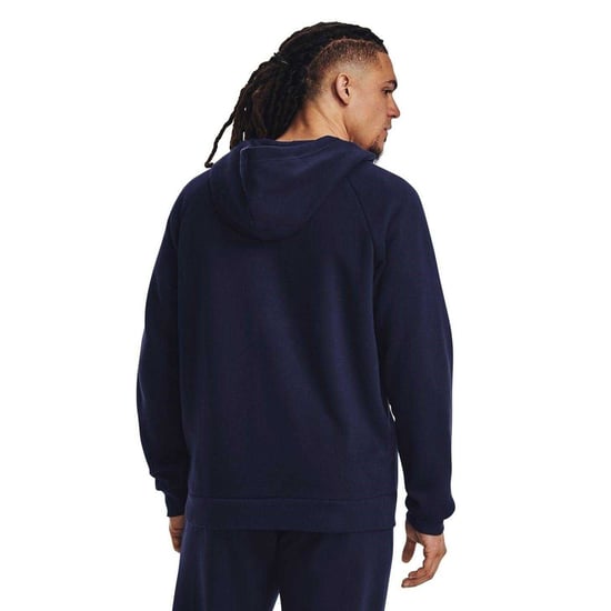 Under Armour Mens Rival Fleece Full Zip Hoodie (Marinblått) - Image 3