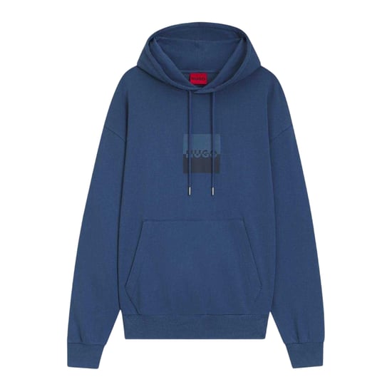 Hugo Heren Hooded Regular Drop Sleeve Hoodie (Medium Blauw) - Image 2