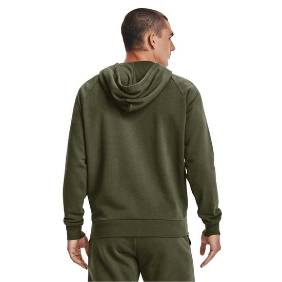 Under Armour Mens Rival Fleece Full Zip Hoodie (Marin OD-grön) - Image 3