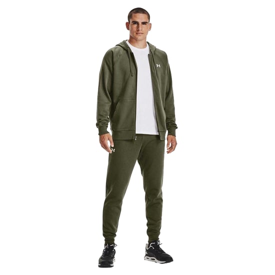 Under Armour Mens Rival Fleece Full Zip Hoodie (Marin OD-grön) - Image 4