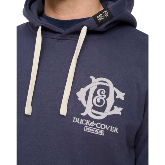 Duck and Cover Randolph Hoodie för herrar (Marinblått) - Image 3