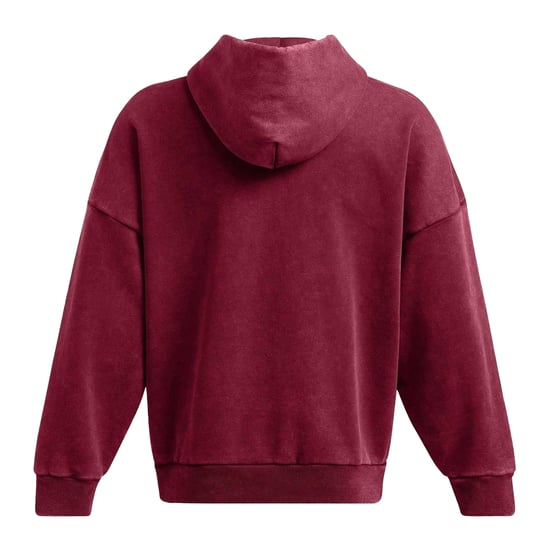 Under Armour Heren Relaxed Fit Drop Sleeve Hoodie (Rood) - Image 3