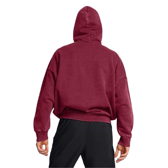 Under Armour Heren Relaxed Fit Drop Sleeve Hoodie (Rood) - Image 4