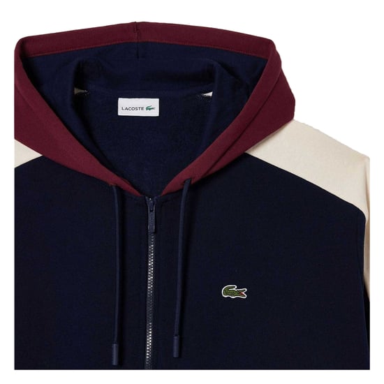 Lacoste Heren Full Zip Hoodie (Marine) - Image 4