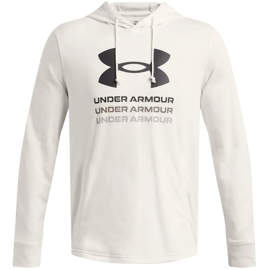 Under Armour Heren Rival Terry Grafische Hoodie (Wit) - Image 2