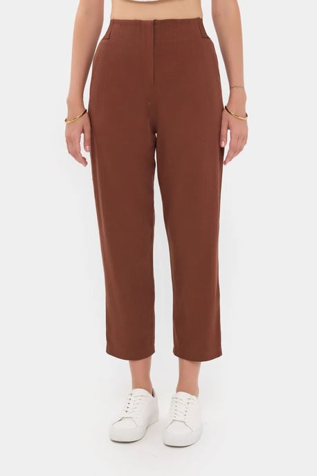 High-Waist Carrot Trousers - Image 2