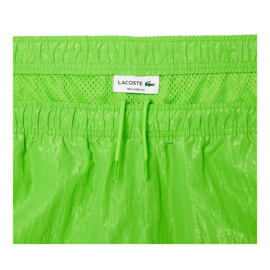 Lacoste Mens Woven Tracksuit Bottoms (Lime Green) - Image 3