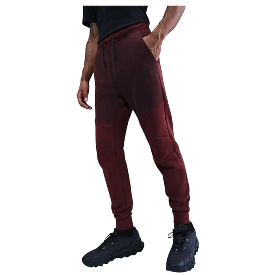 Nike Heren Tech Tapered Joggers (Rood/zwart) - Image 2