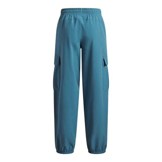 Under Armour Barn/Kids Rival Fleece Cargo Joggingbyxor (Blå/vit) - Image 2