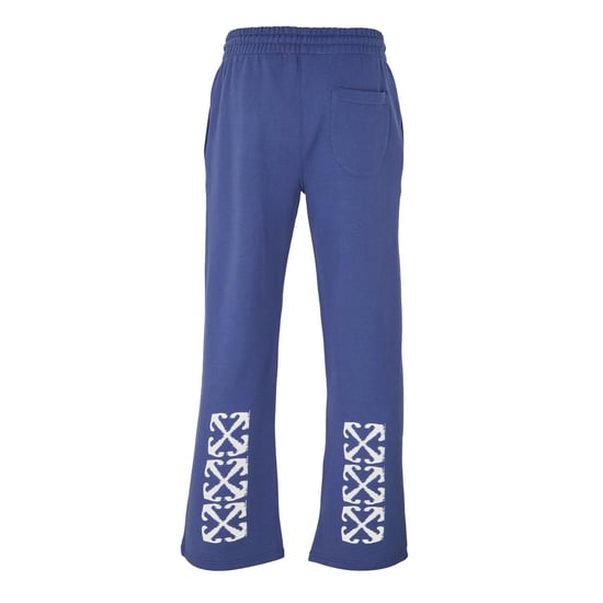 Off White Unisex Pijl Rechte Pijp Regular Sweatbroek voor Volwassenen (Donkerblauw/Wit) - Image 2