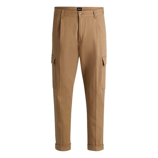 Boss C-Perin Cargo-broek met taps toelopende pijpen voor heren (Beige) - Image 2