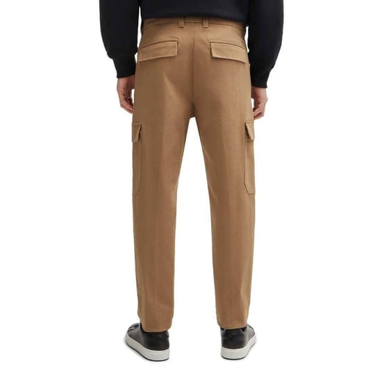 Boss C-Perin Cargo-broek met taps toelopende pijpen voor heren (Beige) - Image 3
