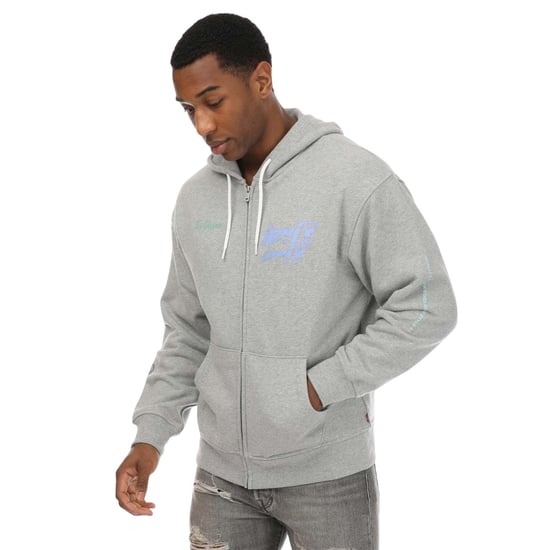 Levis Graphic Hoodie med full dragkedja för herrar (Grått) - Image 2