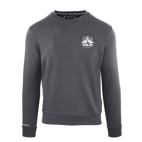 Aquascutum Sweatshirt med rund hals för män (Antracit) - Image 1