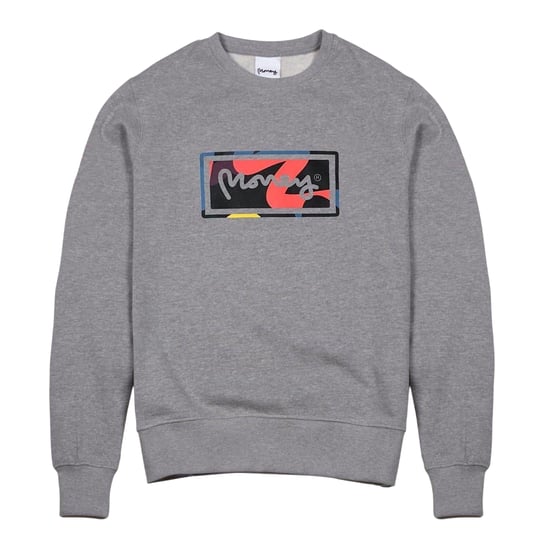 Money Uniseks geborduurd logosweatshirt voor volwassenen (Grijze Melange) - Image 1