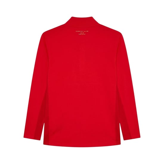 Ellesse Långärmad Golf Sweatshirt med dragkedja för herrar (Röd) - Image 2