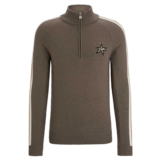 Boss Heren Regular Raglan Trui (Beige) - Image 2