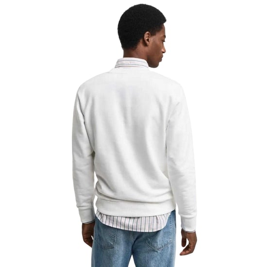 Gant Sweatshirt med tonad logotyp för herrar (Grädde) - Image 2