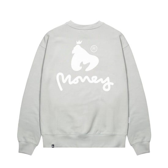 Money Unisex Adult Combo Ape Katoen Crew Hals Regular Sweatshirt (Babyblauw) - Image 2