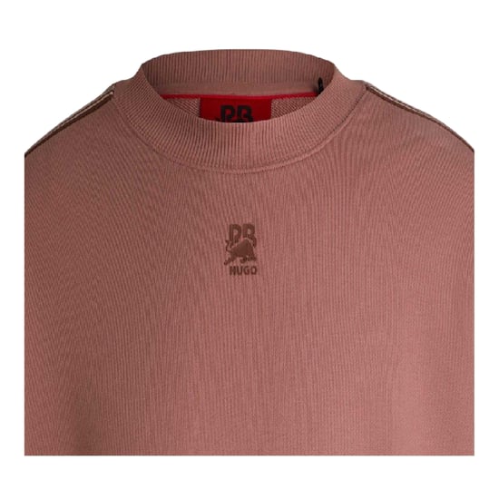 Hugo Heren-sweatshirt van katoen met 'Red Label'-logo (Roze) - Image 2