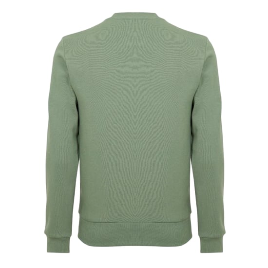 Lacoste Heren Sweatshirt met Geborduurd Logo Fleece Crew Hals (Tijm Groen) - Image 3
